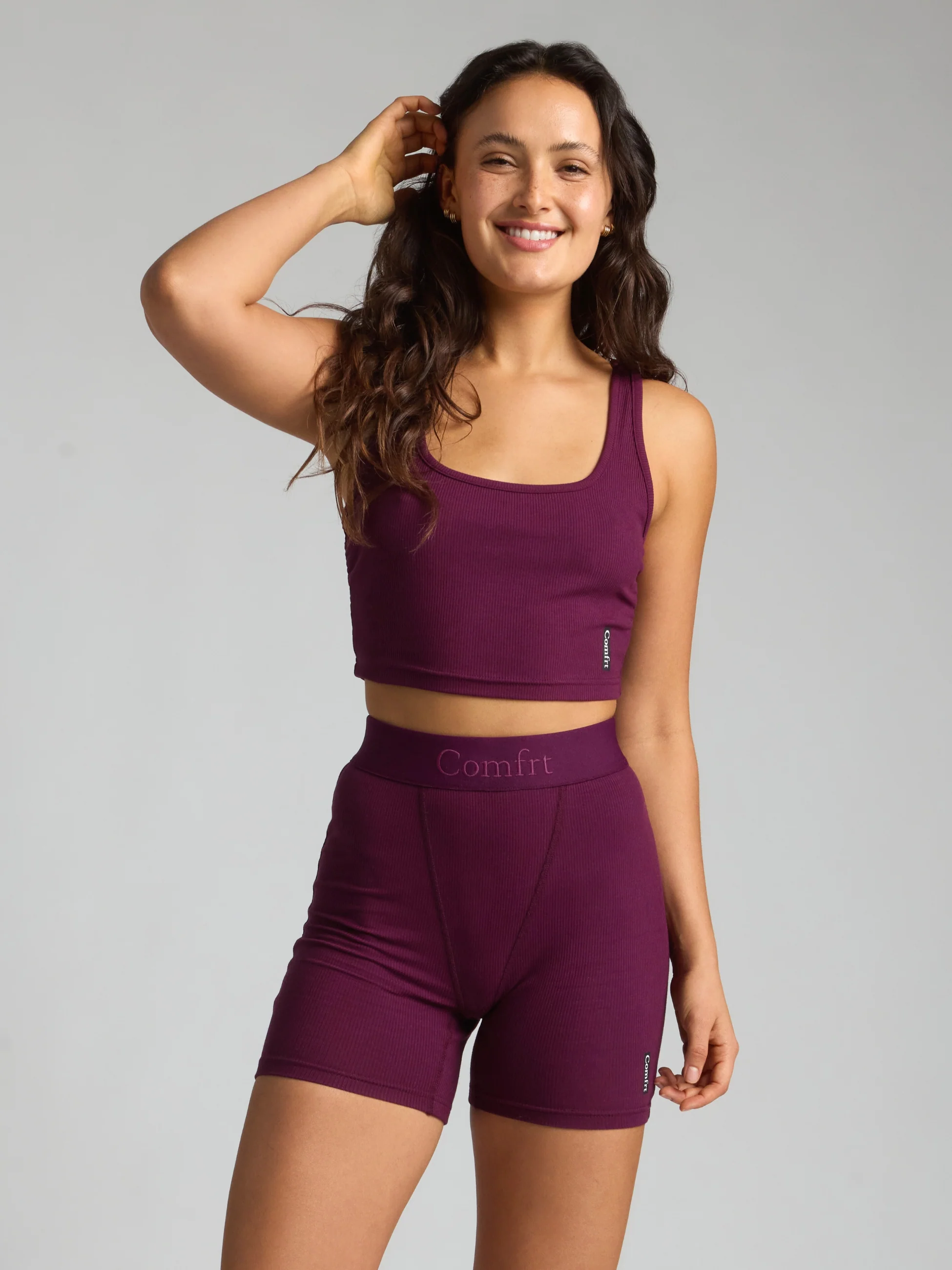 Rib Contour Crop Tank - Image 54