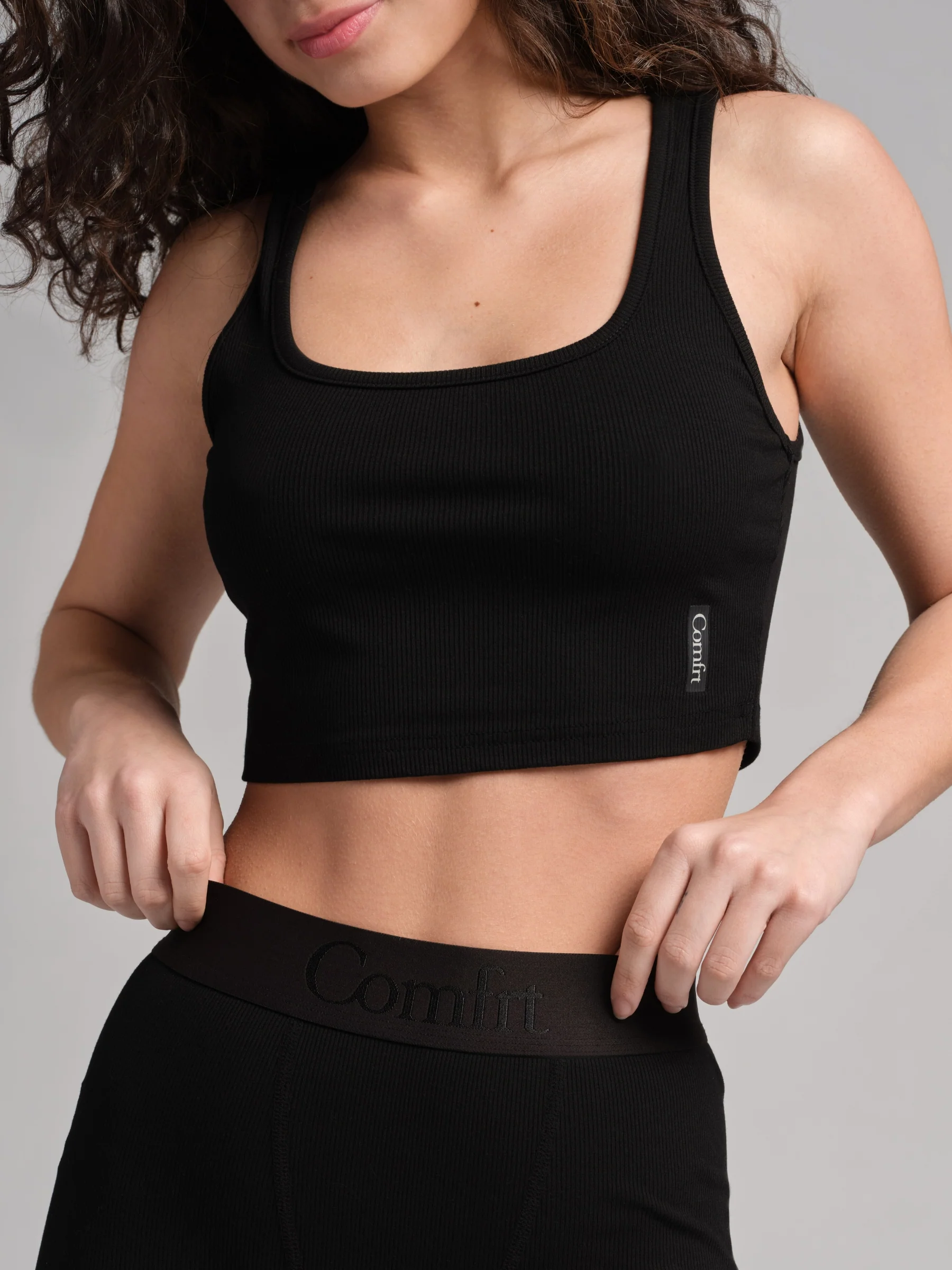 Rib Contour Crop Tank - Image 61