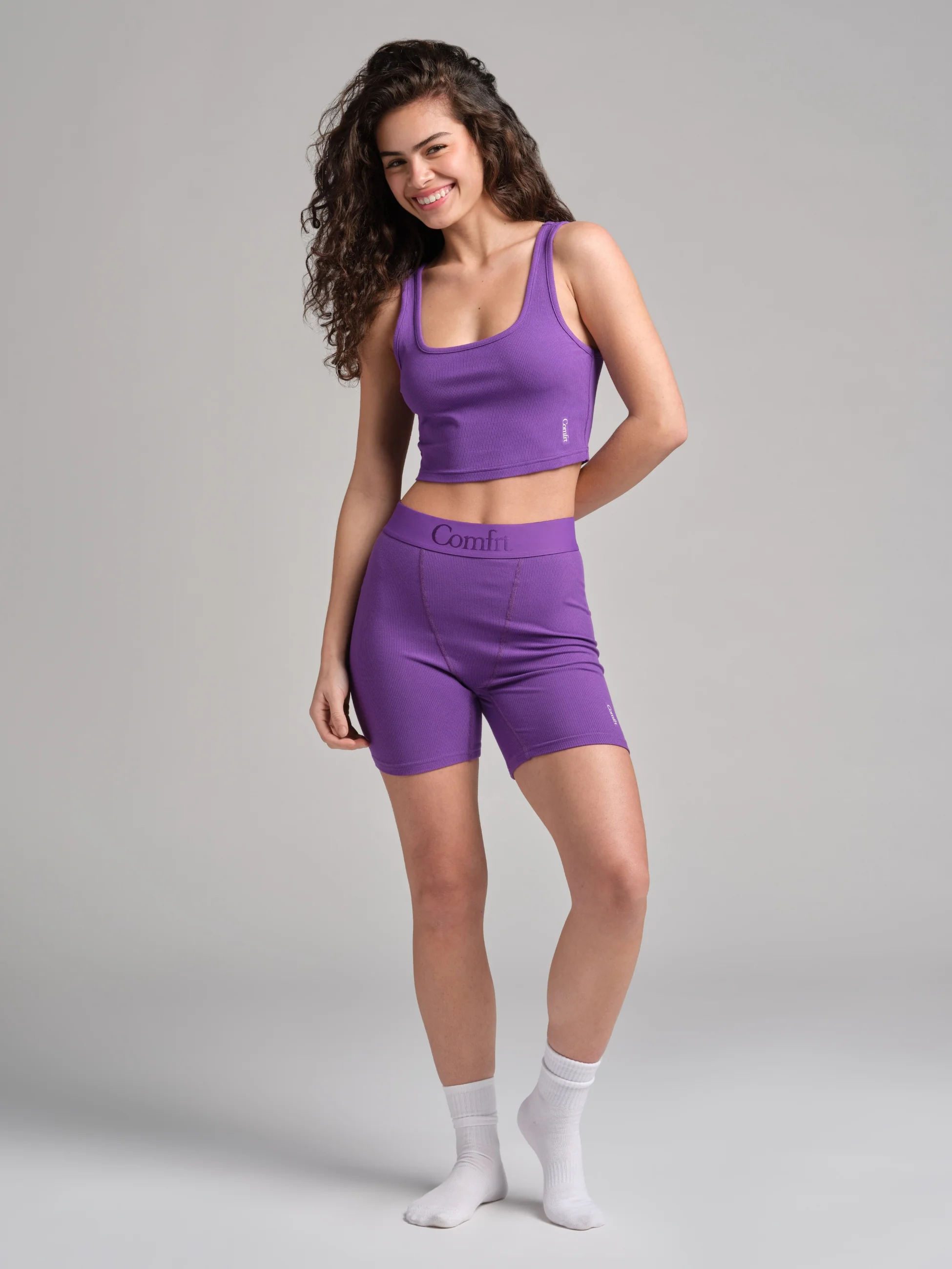 Rib Contour Crop Tank - Image 87